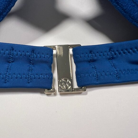 Victoria Secret 36A Bombshell Push Up Bikini Top Shine Add 2 Cups Sapphire Blue - Picture 9 of 10